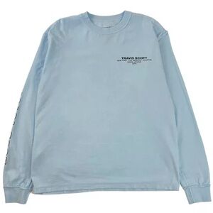 Travis Scott Blue Long Sleeve Tee hood Toyota size xl sold out